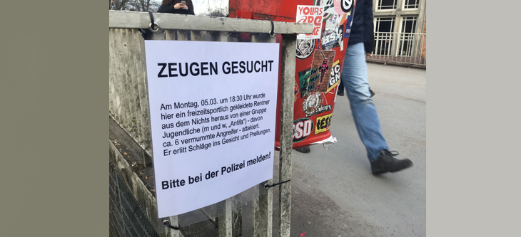 Solidarität mit den Opfern der „Antifa“!