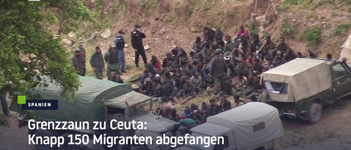Grenzzaun zu Ceuta: Knapp 150 Migranten abgefangen