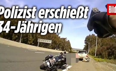 Polizist erschießt flüchtigen Mann auf Highway (krasses Body-Cam-Video)