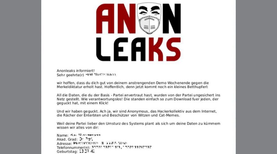 „Anonymous“ erbeutet „Querdenker“-Adressen