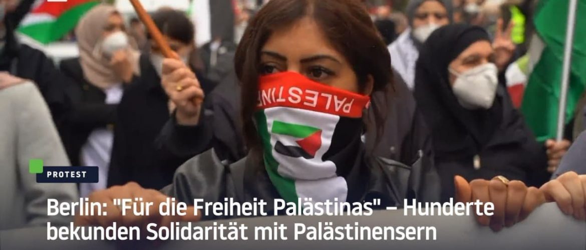 „Für die Freiheit Palästinas“ – Hunderte bekunden Solidarität mit Palästinensern