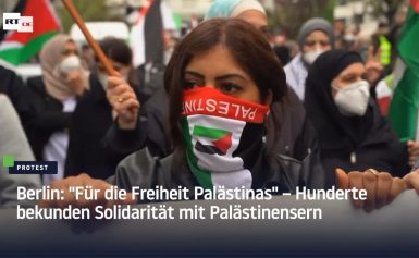 „Für die Freiheit Palästinas“ – Hunderte bekunden Solidarität mit Palästinensern