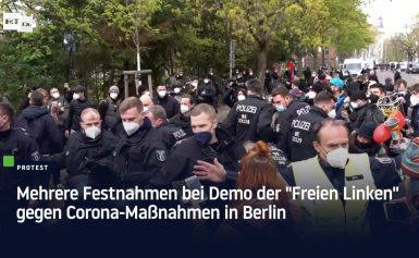 Mehrere Festnahmen bei Demo der „Freien Linken“ gegen Corona-Maßnahmen in Berlin