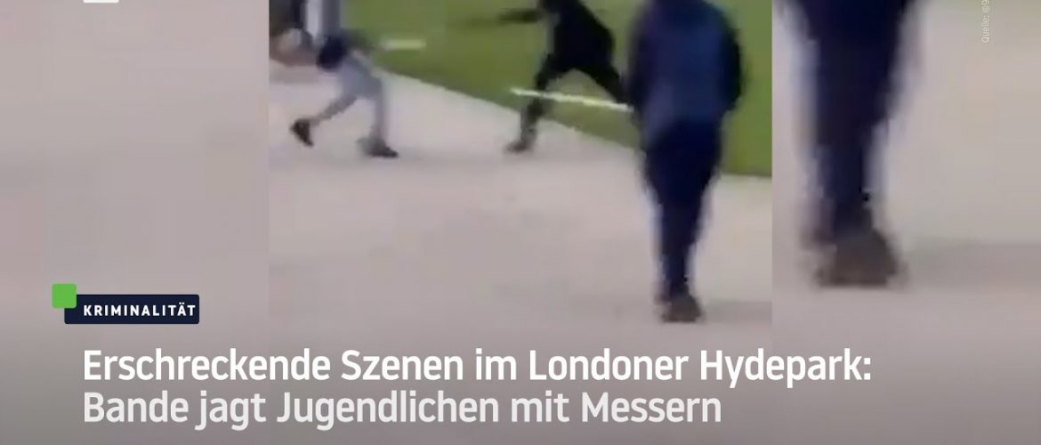 Erschreckende Szenen im Londoner Hydepark: Bande jagt Jugendlichen mit langen Messern