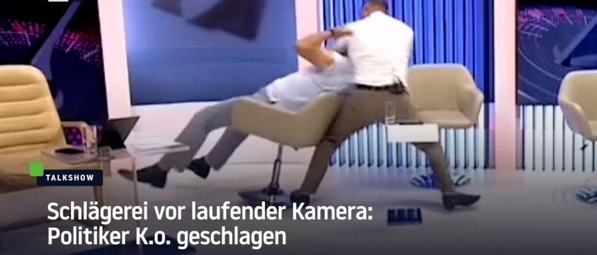 Schlägerei vor laufender Kamera: Politiker K.o. geschlagen