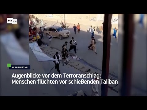 Augenblicke vor dem Terroranschlag: Menschen flüchten vor den Schüssen der Taliban