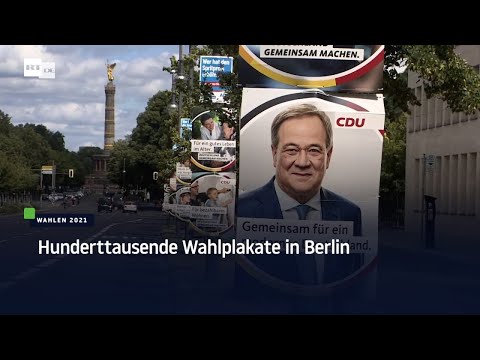 „Nie wieder Überwachungsstaat“ und „Himbeereis“: Berlin von Wahlwerbung übersät