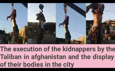 Execution of kidnappers by the Taliban in herat afghanistan