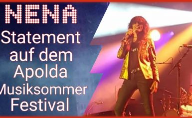 Nena mit erneuten Statement auf Konzert in Apolda Musiksommer 11.09.2021