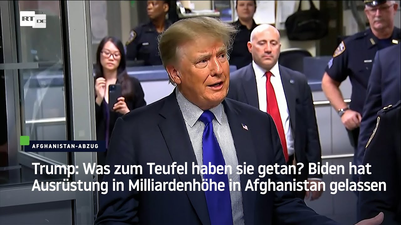 Trump: Was zum Teufel haben sie getan? Biden hat US-Militär in Milliardenhöhe zurückgelassen