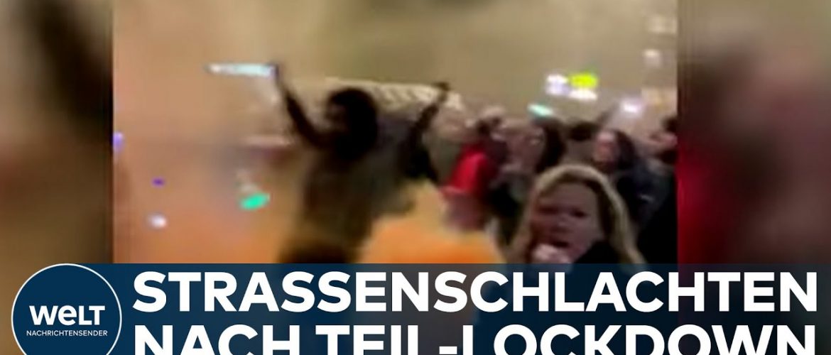CORONA: Teil-Lockdown! Straßenschlachten in Den Haag – Polizei setzt Wasserwerfer ein I WELT News