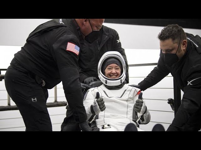 Daumen hoch trotz Toilettenausfall: ISS-Crew zurück in Florida