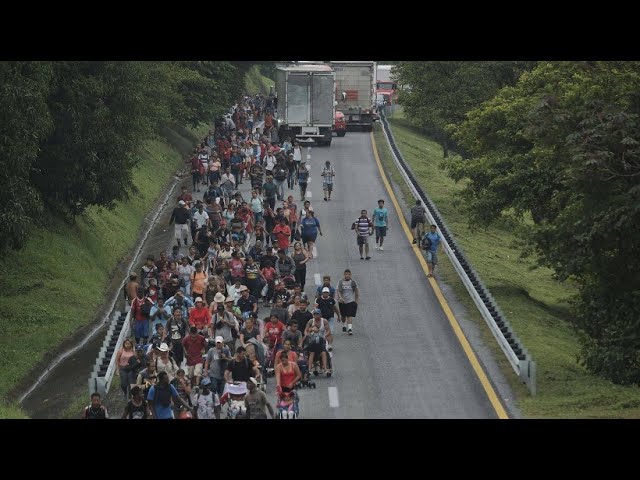 Tausende Migranten durchqueren Mexiko in Richtung Norden