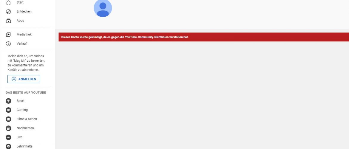 Youtube löscht „Achse des Guten“