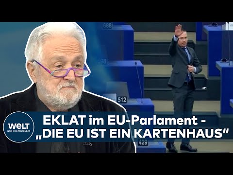 HENRYK M. BRODER zu Hitlergruß im EU-Parlament: „Die EU ist ein KARTENHAUS“ | WELT INTERVIEW
