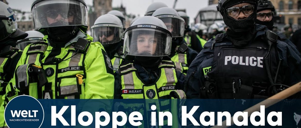 TRUCK STOP: Polizei räumt radikal die Corona-Proteste in Kanada ab