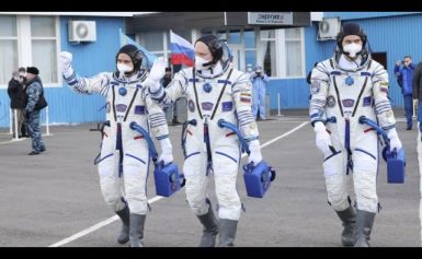 Internationale Raumstation: Russische Kosmonauten kommen auf ISS an