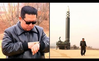 Kim Jong Un und seine große Rakete | AFP