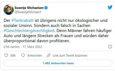 Tankgutscheine nur für Frauen?