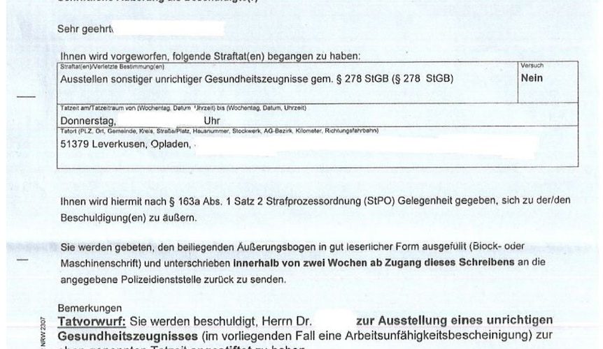 Massen-Strafverfahren gegen Impfunwillige im Rheinland