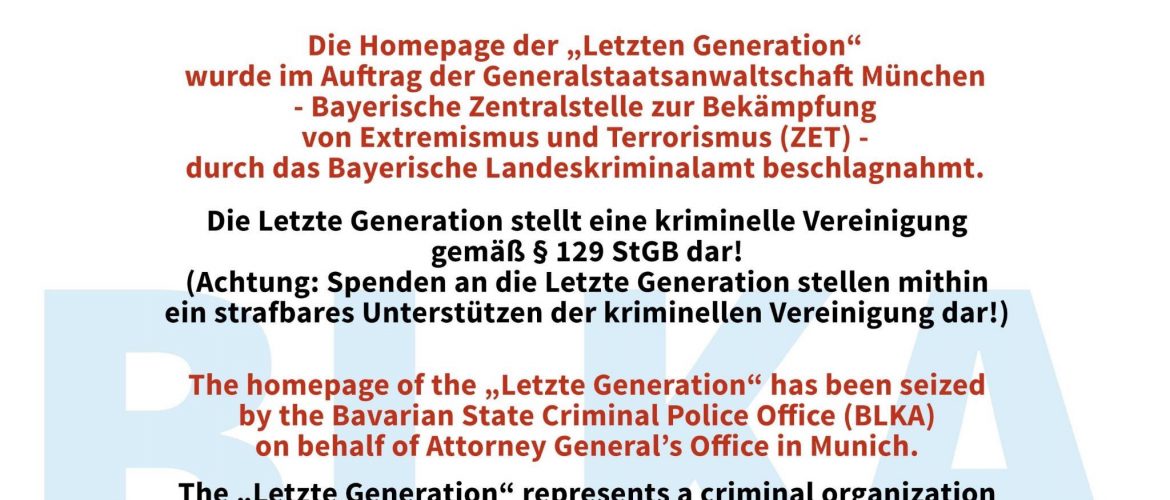 Rückschlag für die „Letzte Generation“