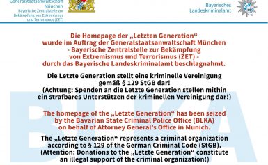 Rückschlag für die „Letzte Generation“