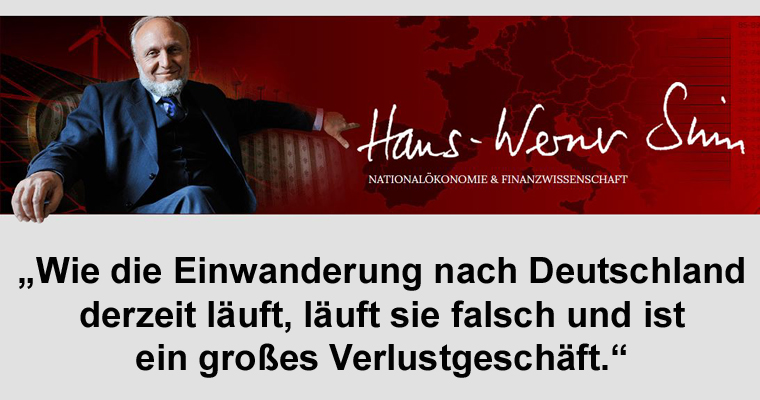 Prof. Dr. Dr. Sinn rechnet vor: Jeder Migrant kostet uns 79.000 Euro