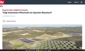 Die Bedeutung des Solarstroms für den Blackout in Spanien