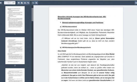 AfD-Geheimgutachten des „Verfassungsschutzes“ geleakt