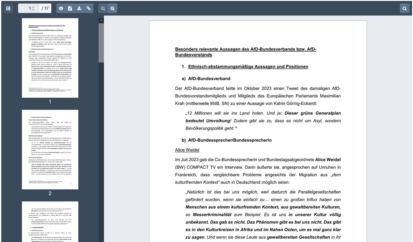 AfD-Geheimgutachten des „Verfassungsschutzes“ geleakt