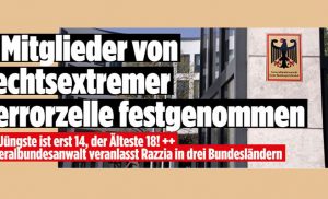 Generalbundesanwalt lässt jugendliche Neonazis verhaften
