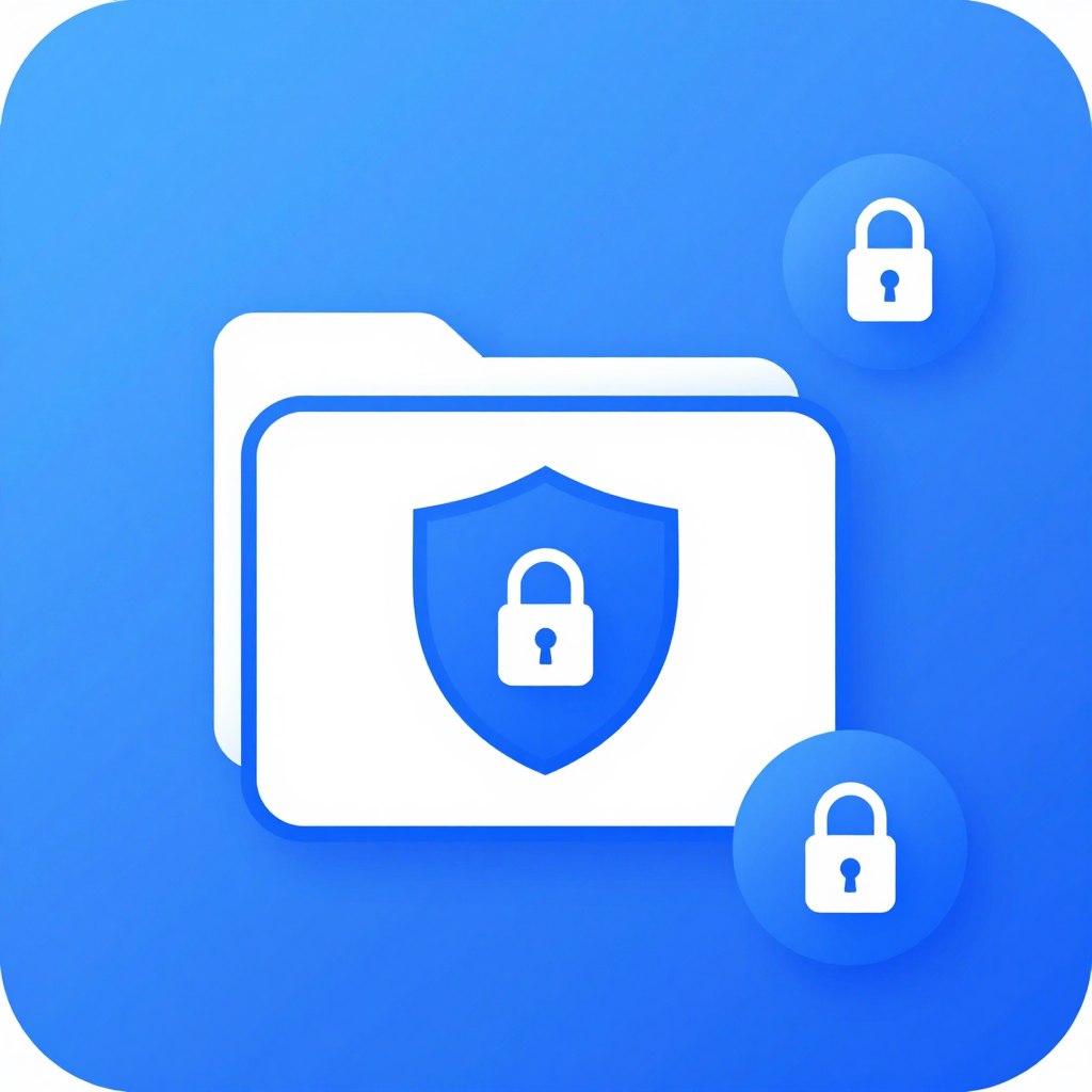 Protected folders icon showing data security