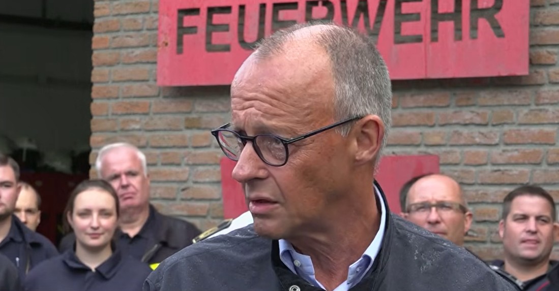 Friedrich Merz bekennt sich im Hürtgenwald zum Klimawandel